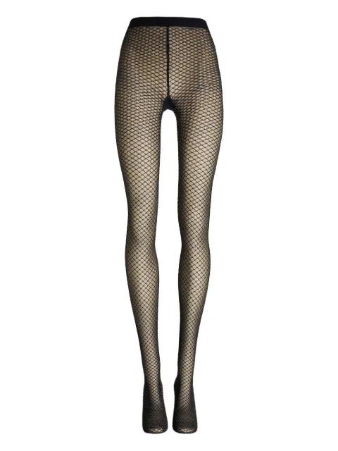 shimmer-effect net tights by WOLFORD