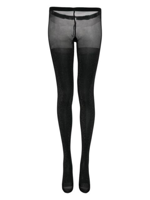 shiny sheer tights by WOLFORD