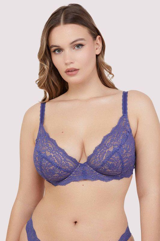Ariana Space Dust Blue Everyday Comfort 'Lace Bra' by WOLF&WHISTLE