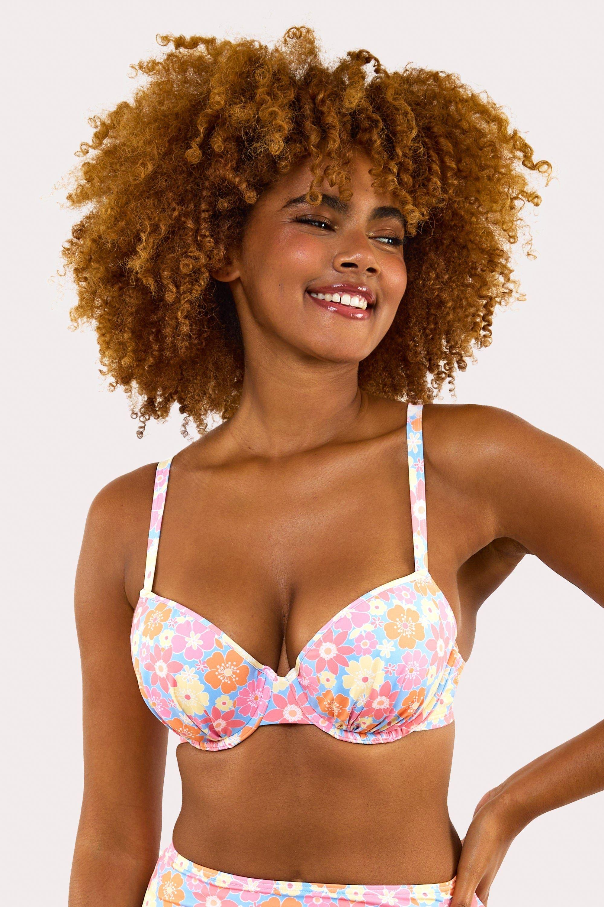 Plunge Bikini Top Fuller Bust Exclusive by WOLF&WHISTLE