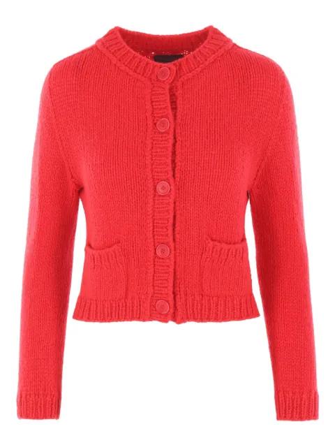 patch-pocket button cardigan by WOMMELSDORFF BERLIN