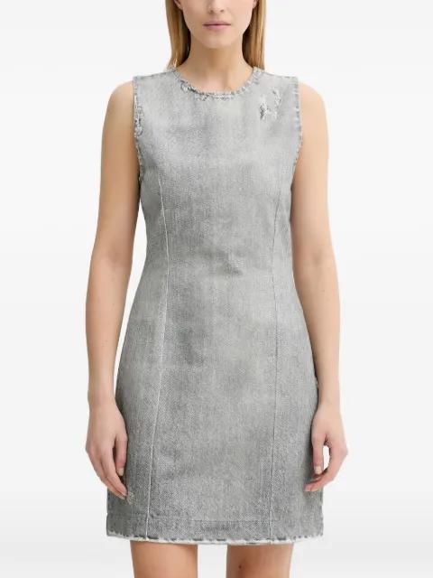 Allegra distressed zip dress by WON HUNDRED