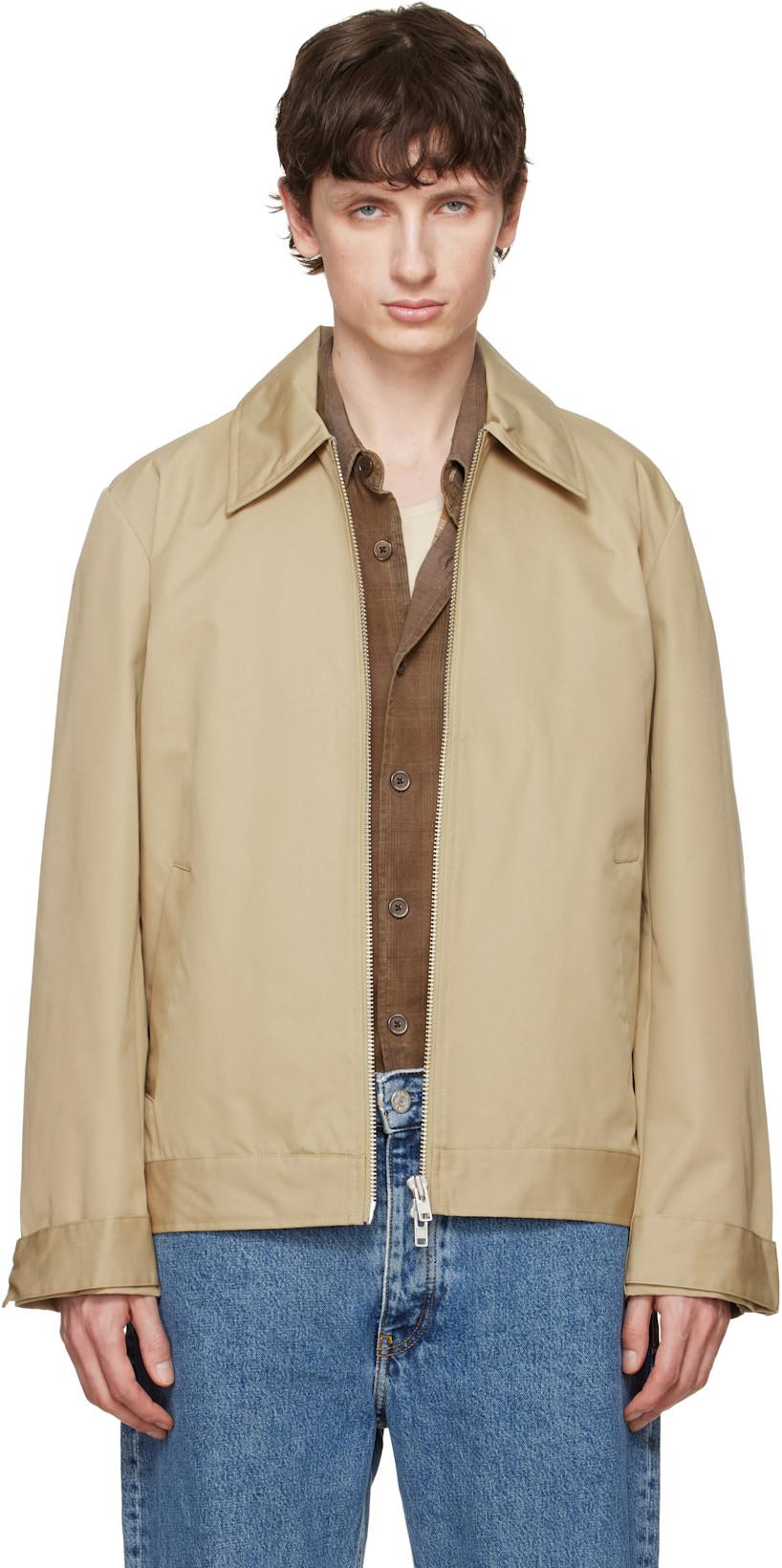 Beige Peter Cotton Jacket by WON HUNDRED