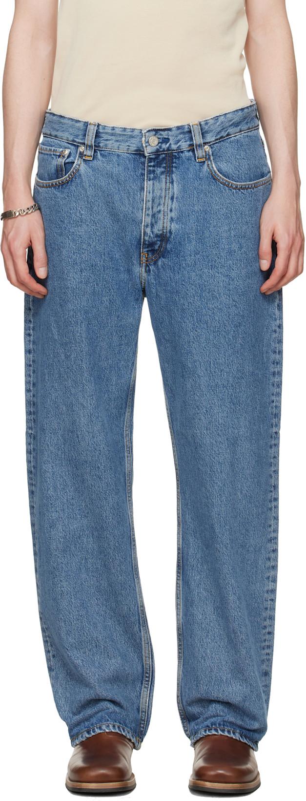 Blue Steve Jeans by WON HUNDRED