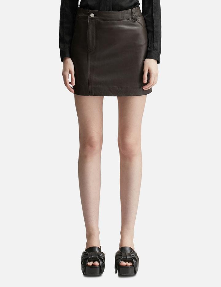 Sia Leather Skirt by WON HUNDRED