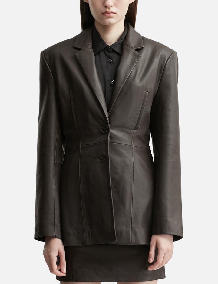 Silva Leather Blazer by WON HUNDRED