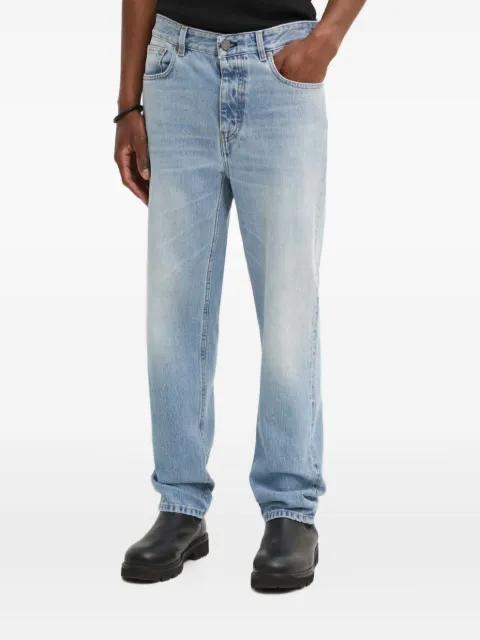 button pocket denim jeans by WON HUNDRED