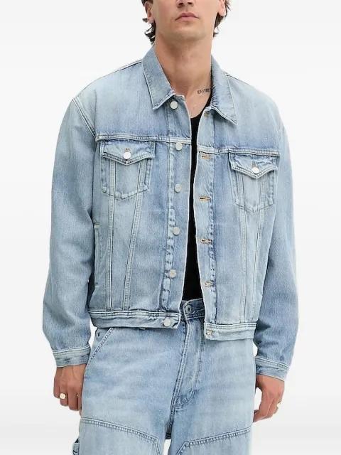 button-up denim jacket by WON HUNDRED