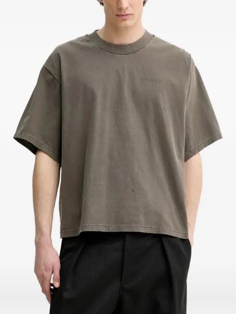 embroidered-detail T-shirt by WON HUNDRED