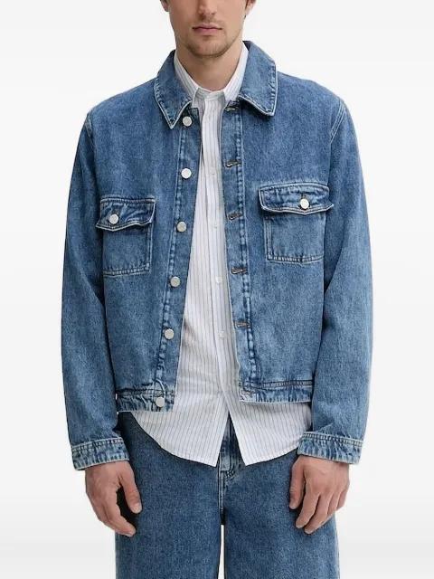 flap-pocket denim jacket by WON HUNDRED