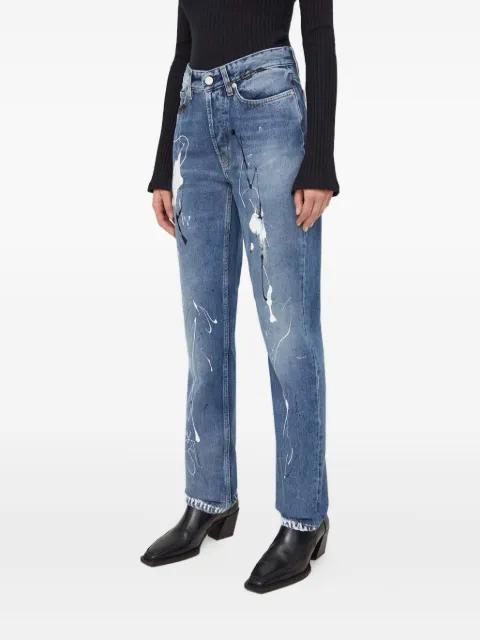 paint-detail jeans by WON HUNDRED