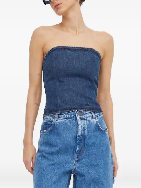 tie-back strapless top by WON HUNDRED