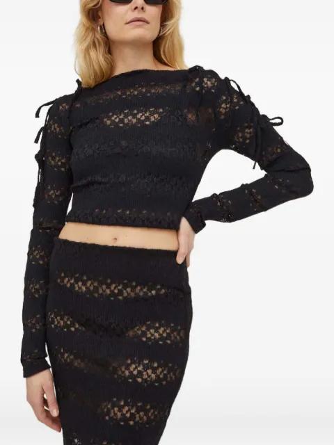 tie-detail top by WON HUNDRED