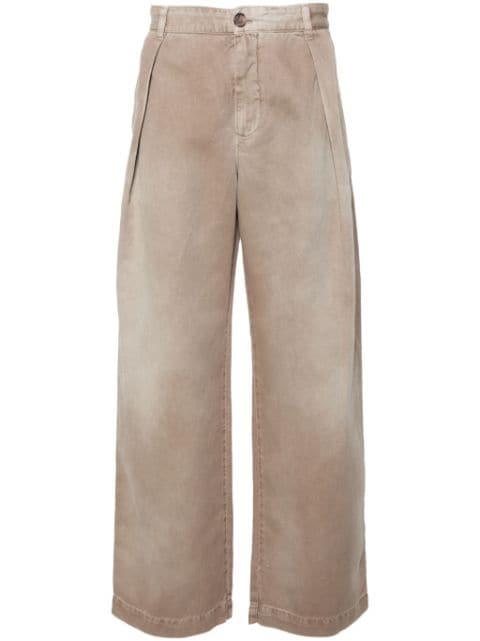 Fraser faded wide-leg trousers by WOOD WOOD