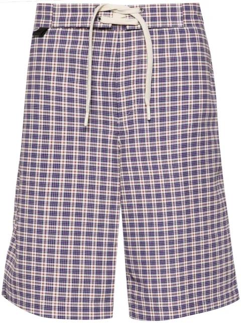 plaid check-print shorts by WOOD WOOD