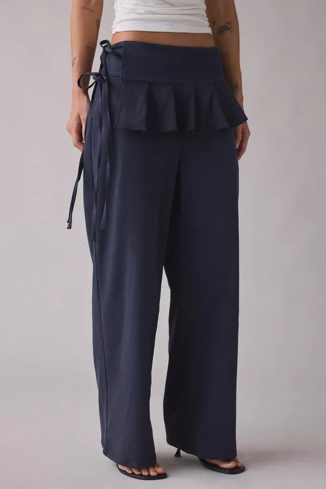 Woodrose Deli Flip Flap Layered Skirt Pants by WOODROSE DELI