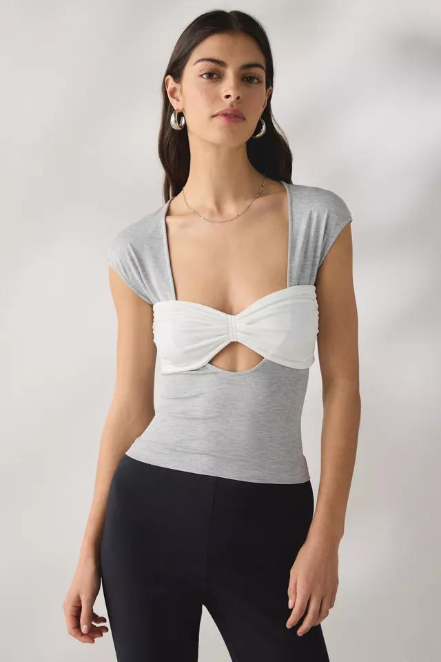 Woodrose Deli You Ruched Layered Crop Top by WOODROSE DELI