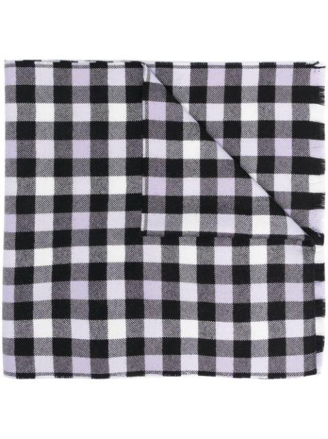 Buffalo gingham-print scarf by WOOLRICH