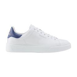 Classic court sneakers in leather with contrasting patch by WOOLRICH