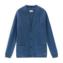 Cotton-linen blend cardigan by WOOLRICH