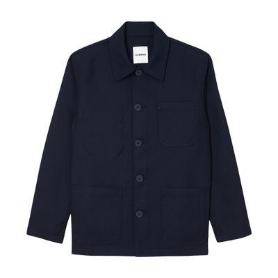 Cruiser bomber jacket in ramar cloth with turtleneck by WOOLRICH