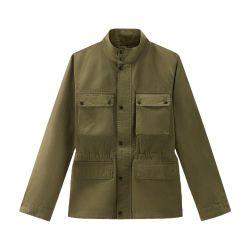 Field jacket in cotton-linen blend by WOOLRICH