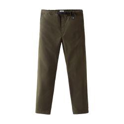 Garment-Dyed Chino Pants in Stretch Cotton Twill by WOOLRICH