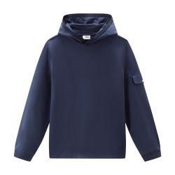 Hooded pure cotton sweatshirt with pocket by WOOLRICH
