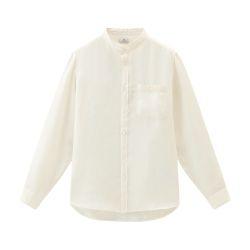 Linen garment-dyed shirt by WOOLRICH