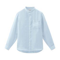 Linen garment-dyed shirt by WOOLRICH