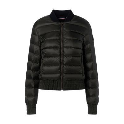 Microfibre jacket with chevron quilting and hood by WOOLRICH