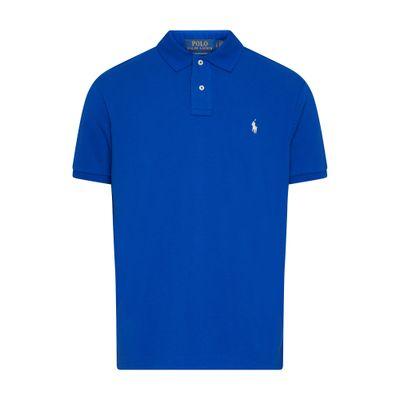 Monterey polo shirt in stretch cotton piquet with striped edges by WOOLRICH