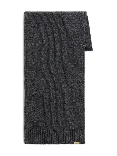 Mouline ribbed wool scarf by WOOLRICH
