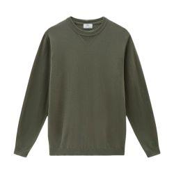 Pure cotton crewneck sweater by WOOLRICH