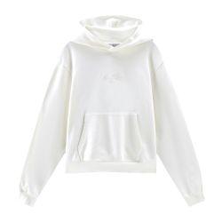 Pure cotton sweatshirt with hood and embroidered logo by WOOLRICH