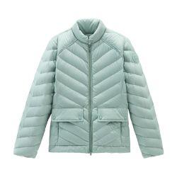 Short padded jacket with chevron quilting by WOOLRICH