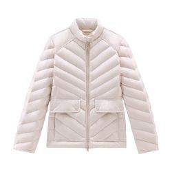Short padded jacket with chevron quilting by WOOLRICH