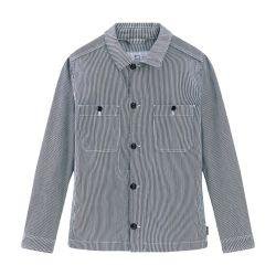 Striped overshirt in cotton blend by WOOLRICH