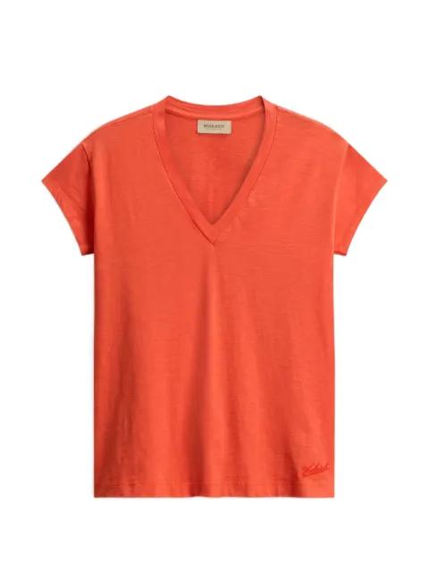 V-neck logo-embroidered  T-shirt by WOOLRICH