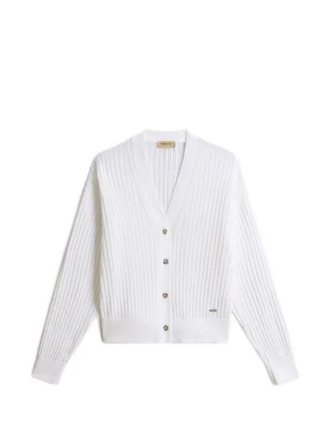 V-neck ribbed cardigan by WOOLRICH