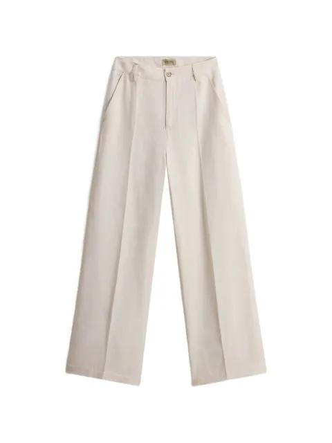 belt-loops pressed-crease trousers by WOOLRICH