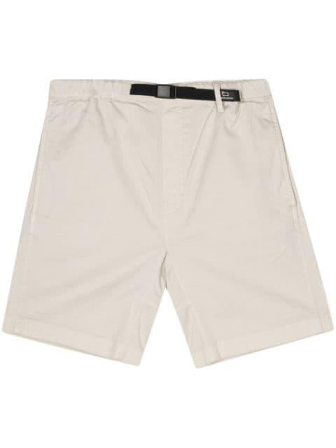 belted straight-leg shorts by WOOLRICH