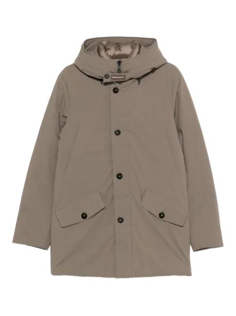 button hoodied jacket by WOOLRICH