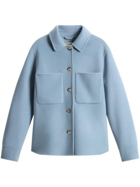 buttoned wool over shirt by WOOLRICH