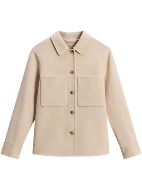 buttoned wool over shirt by WOOLRICH