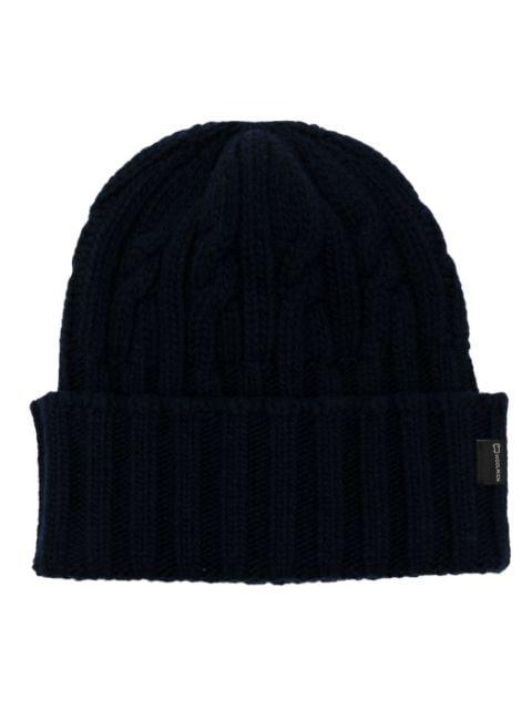 cable-knit wool beanie by WOOLRICH