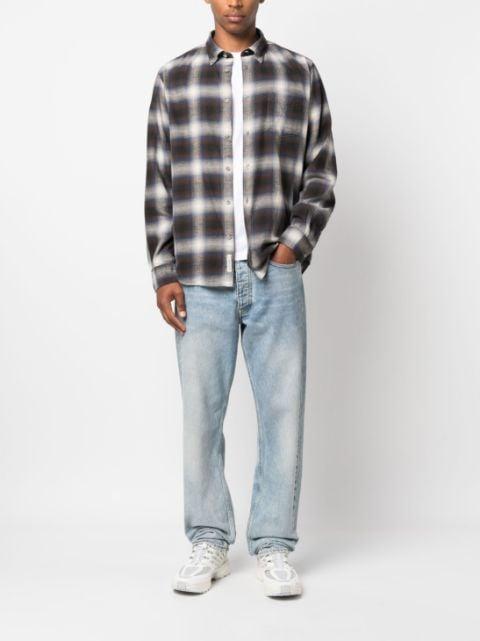 check-pattern cotton shirt by WOOLRICH