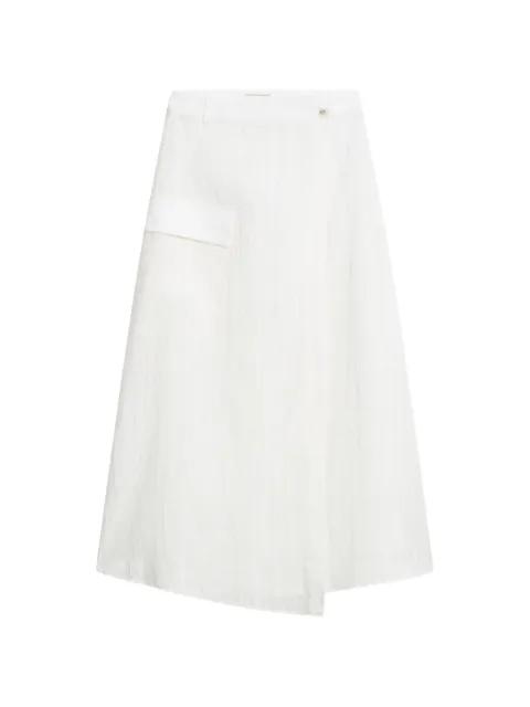 checked cargo midi skirt by WOOLRICH