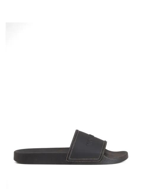 contrasting-stitching logo slide sandals by WOOLRICH