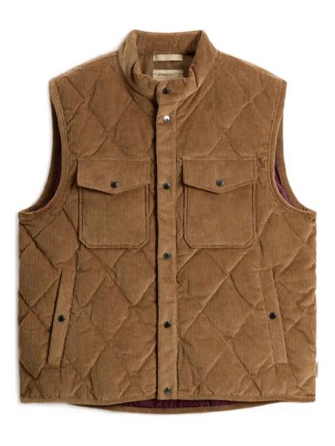 corduroy quilted gilet by WOOLRICH